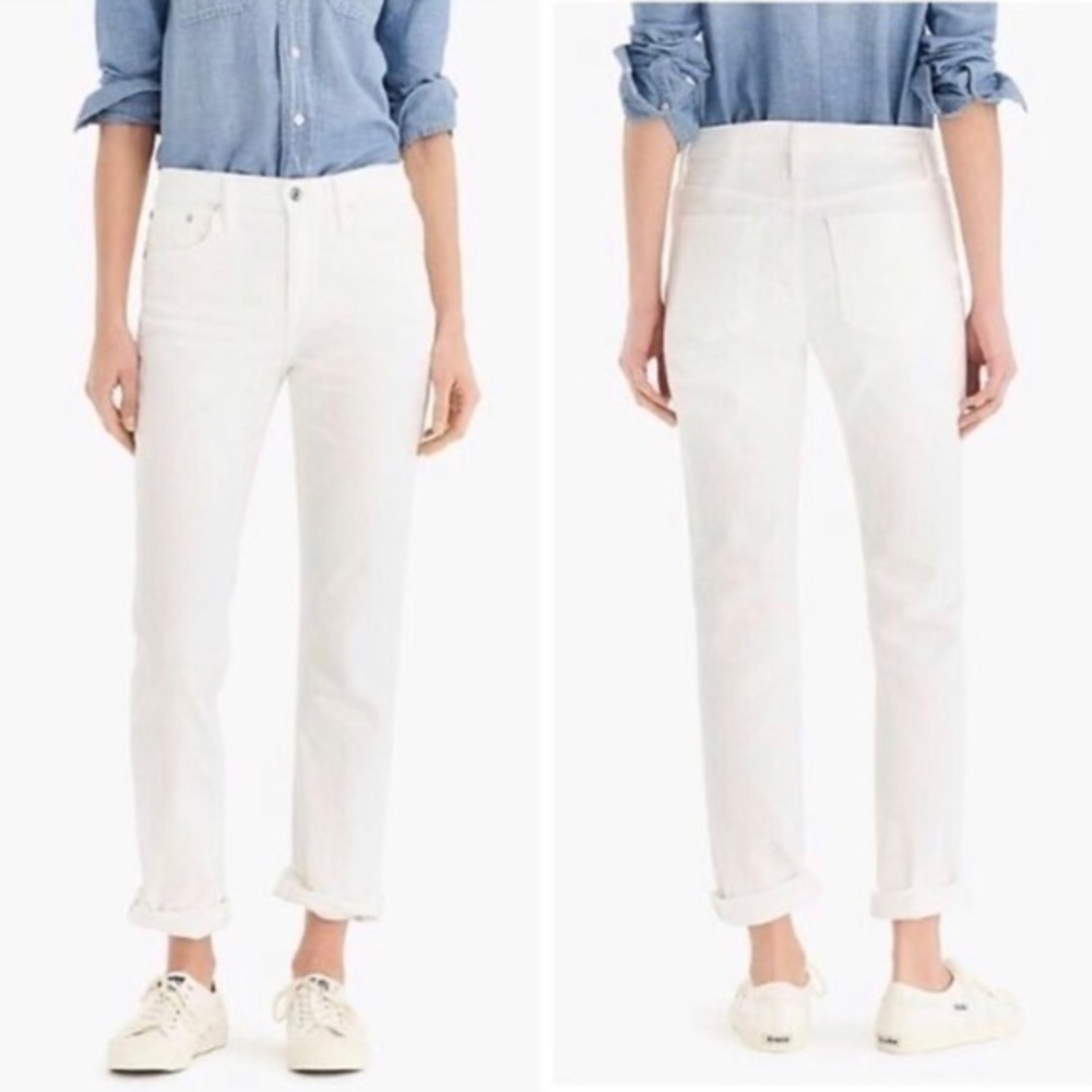 J Crew White straight leg Jeans size 28